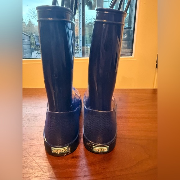Zoogs Pull on rain boots, blue size 1 - Picture 6 of 6